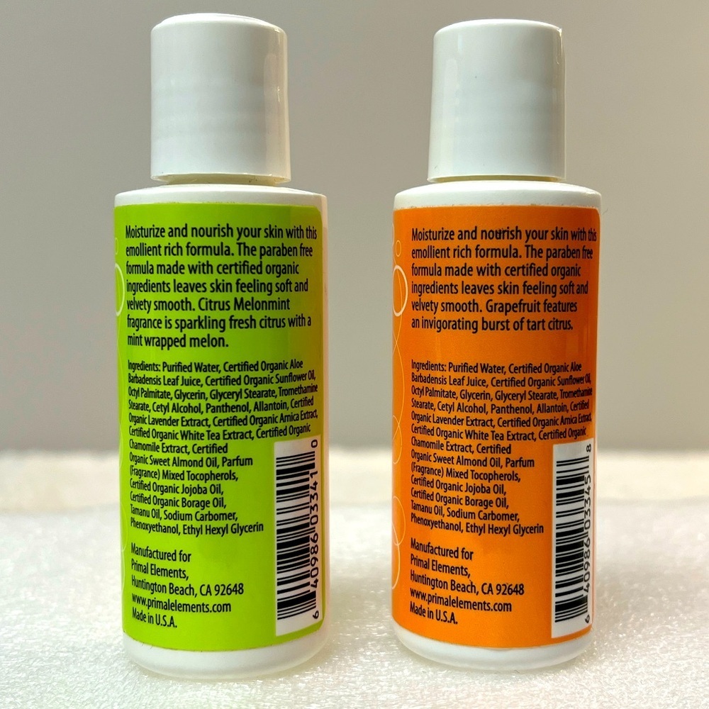 Primal Elements Citrus Melonmint & Grapefruit Moisturizing Lotion Set - Picture 2 of 9